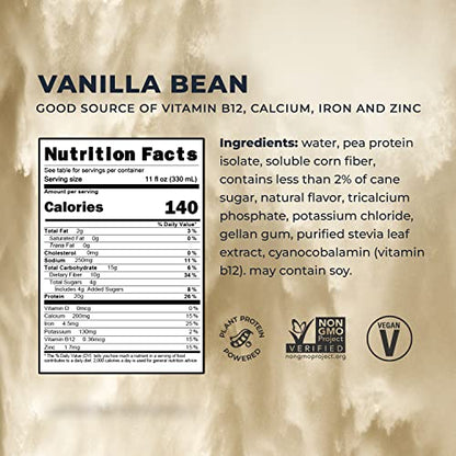 Evolve Plant Based Protein Shake, Vanilla Bean, 20g Vegan Protein, Dairy Free EvolveBuy Supplements Australia