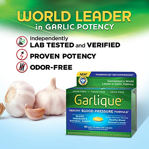 Garlique Garlic Extract Supplement, Healthy Blood Pressure Formula, Odorless & Vegan GarliqueBuy Supplements Australia