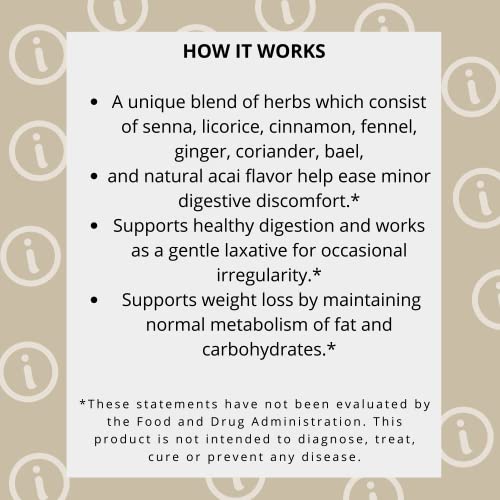 Hyleys Colon Cleanse Tea Acai Berry Flavor - 25 Tea Bags (12 Pack - 300 Tea Bags Total) HYLEYSBuy Supplements Australia