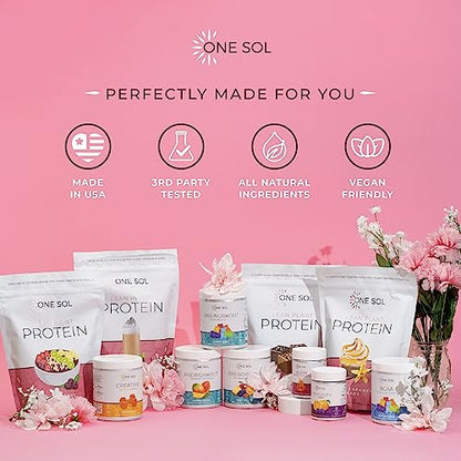 One Sol Lean Plant Protein Powder Horchata, Low Carb, Gluten Free
