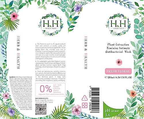 Feminine Wash+Panties Stain Remover Detergent - Natural Essential Oil Scent Vaginal Wash Women HH Herb & HealthBuy Supplements Australia