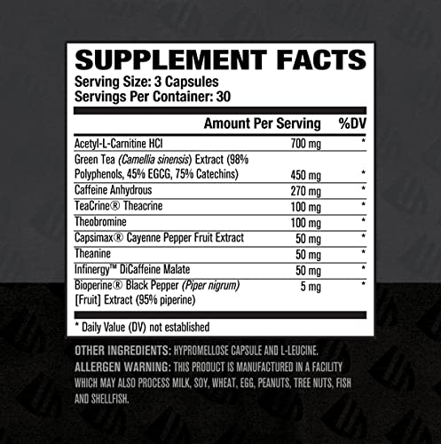 Burn XT Black Thermogenic Fat Burner - Weight Loss Supplement, Appetite Suppressant Jacked FactoryBuy Supplements Australia