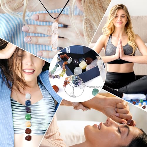 WVIOUOPU Healing Crystals and Chakra Stones Set - 13 Pcs Real Raw Healing Chakra Stones WVIOUOPUBuy Supplements Australia