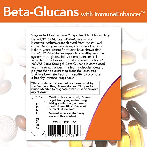 Beta-Glucans with ImmunEnhancer 60 VegiCaps (Pack of 2) Now FoodsBuy Supplements Australia
