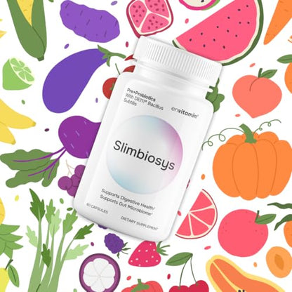 envitamin Slimbiosys Ultra Probiotic Capsule - Pre & Probiotics for Women & Men - Support Your Microbiome envitaminBuy Supplements Australia