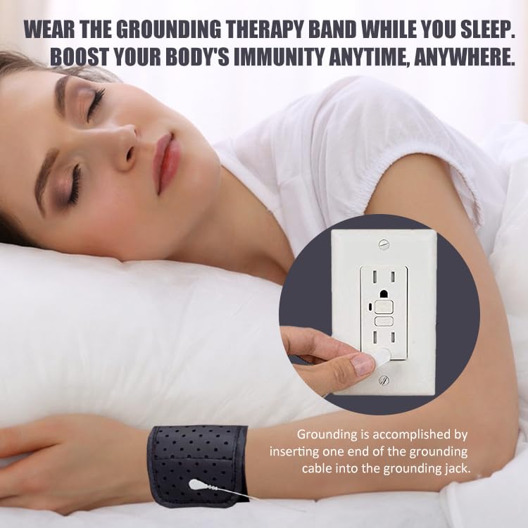 WAUZOBLE Grounding Wrist Strap, Ground Strap with 15 Ft Grounding Cord, Grounding Therapy Band WAUZOBLEBuy Supplements Australia