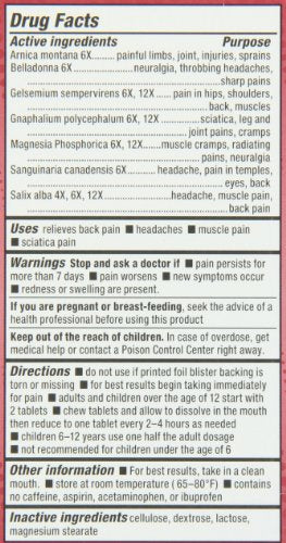 Natrabio Pain Relief Tablets, 60 Count NatraBioBuy Supplements Australia