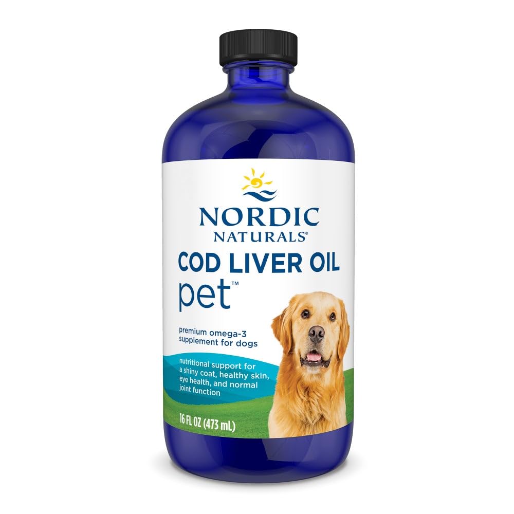 Nordic Naturals Pet Cod Liver Oil, Unflavored - 16 oz - 1048 mg Omega-3 Per Teaspoon - Fish Oil for Dogs with EPA & DHA - Promotes Skin, Coat, & Immune Health Nordic NaturalsBuy Supplements Australia