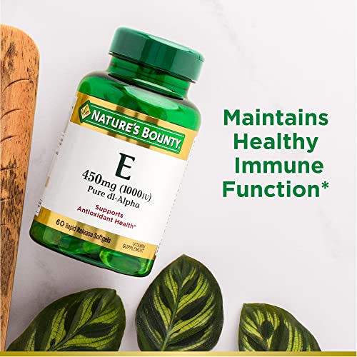 Nature's Bounty Vitamin E 1000 IU Softgels, Supports Antioxidant Health & Immune System Nature's BountyBuy Supplements Australia