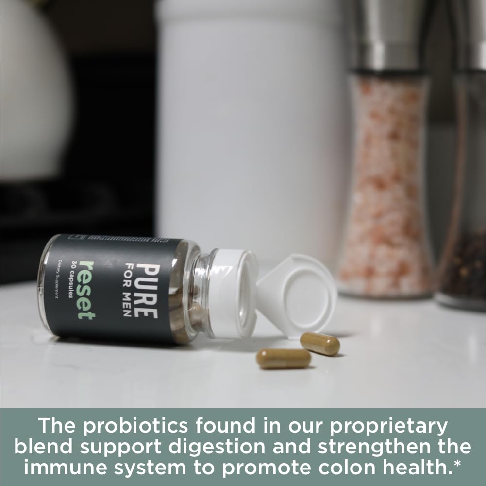 Pure for Men Detox Supplement, Reset | Promotes Digestive & Gut Health Pure for MenBuy Supplements Australia