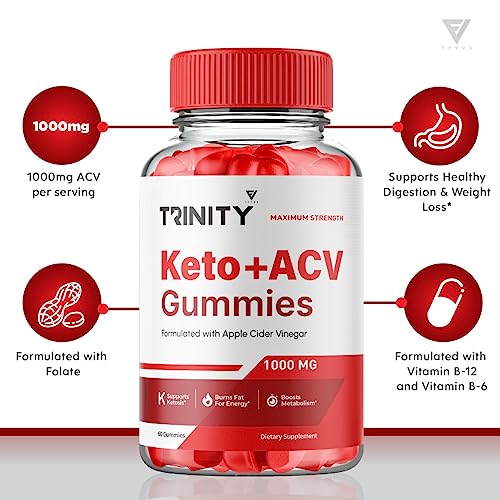 (3 Pack) Trinity Keto, Trinity Keto ACV Gummies - Trinity Keto ACV Gummies Advanced Apple FyvusBuy Supplements Australia