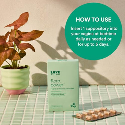 Love Wellness Vaginal Probiotic Suppositories, Flora Power | Fast-Acting Love WellnessBuy Supplements Australia