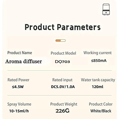 Candlelight Flame Air Diffuser,Portable Essential Oil Diffuser Noiseless 120ML Aroma Diffuser Waterless AEKANBuy Supplements Australia