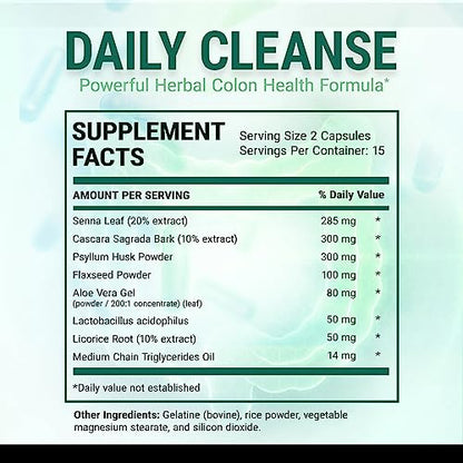 IVL - Daily Cleanse Herbal Colon Health Formula - Detoxification, Probiotic, Digestive Support IVLBuy Supplements Australia