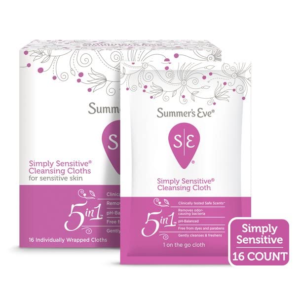 Summer's Eve Cleansing Cloth Simply Sensitive, 3 Count Summer's EveBuy Supplements Australia
