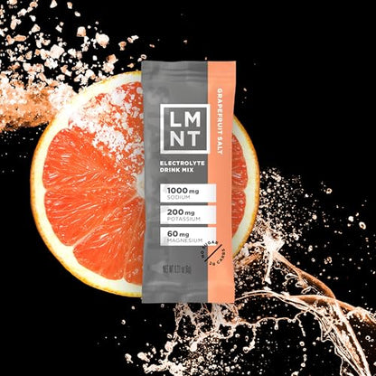 LMNT Zero-Sugar Electrolytes - Grapefruit Salt - Hydration Powder Packets | No Dodgy Drink LMNTBuy Supplements Australia