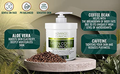 Advanced Clinicals Retinol Body Cream + Green Coffee Bean Oil Slim & Tighten Body Lotion Advanced ClinicalsBuy Supplements Australia