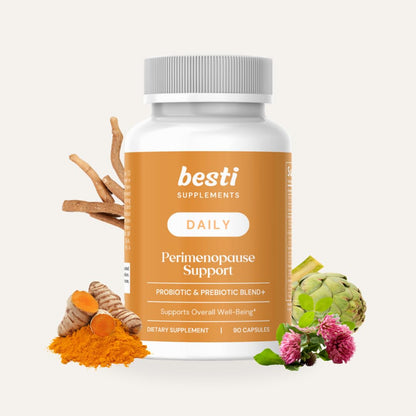 Besti Supplements Daily Perimenopause Support – Probiotic & Prebiotic Blend – Supports Overall Well-Being – 90 Capsules BestiBuy Supplements Australia