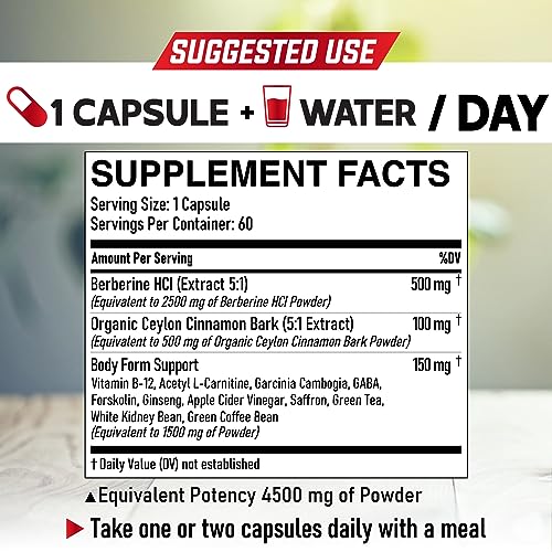 DEDICAD 13in1 Berberine Supplement - 4500mg for Weight Management, Heart & Immune DEDICADBuy Supplements Australia