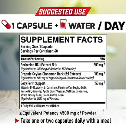 DEDICAD 13in1 Berberine Supplement - 4500mg for Weight Management, Heart & Immune DEDICADBuy Supplements Australia