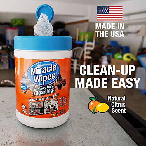 MiracleWipes for Heavy Duty Cleaning (90 Count) - All Purpose Cleaner, Kitchens MiracleWipesBuy Supplements Australia