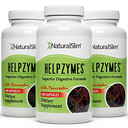 NaturalSlim Helpzymes Digestive Enzymes for Digestion, Bloating, Gas Reli NaturalSlimBuy Supplements Australia