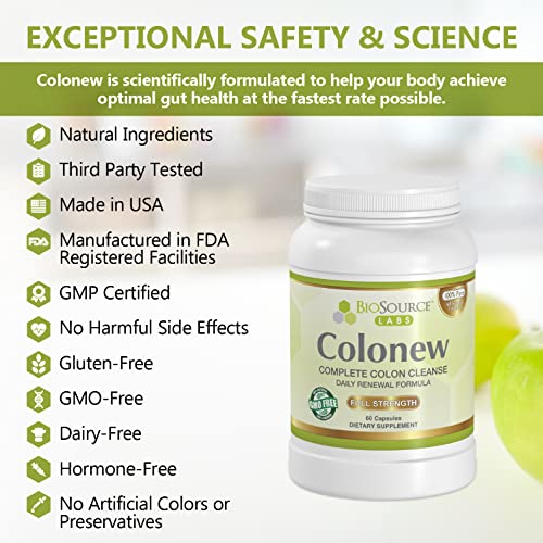 BioSource Labs Colonew Complete Colon Cleanse Natural Detox Supplement for Daily BioSource LabsBuy Supplements Australia