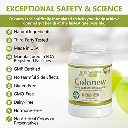 BioSource Labs Colonew Complete Colon Cleanse Natural Detox Supplement for Daily BioSource LabsBuy Supplements Australia