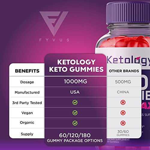 (2 Pack) Ketology Keto ACV Gummies Advanced Weight Loss Ketosis Supplement FyvusBuy Supplements Australia
