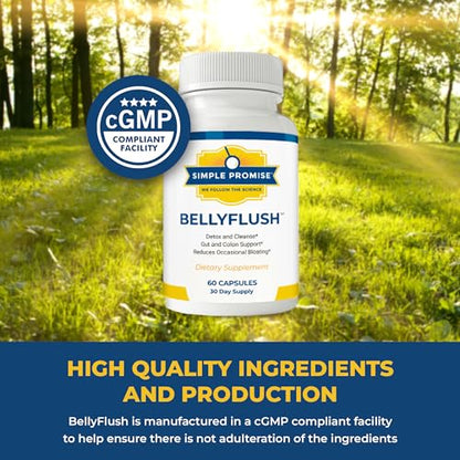 Simple Promise - BellyFlush - Detox and Colon Cleanse - Supports Digestive Health, 60 Capsules Simple PromiseBuy Supplements Australia
