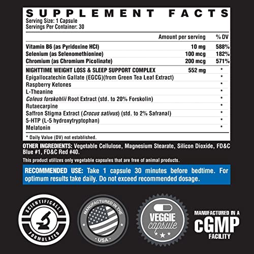 Nutrex Lipo 6 Nighttime Fat Burner | Melatonin Sleep Aid & Weight Loss Diet Pills Nutrex ResearchBuy Supplements Australia