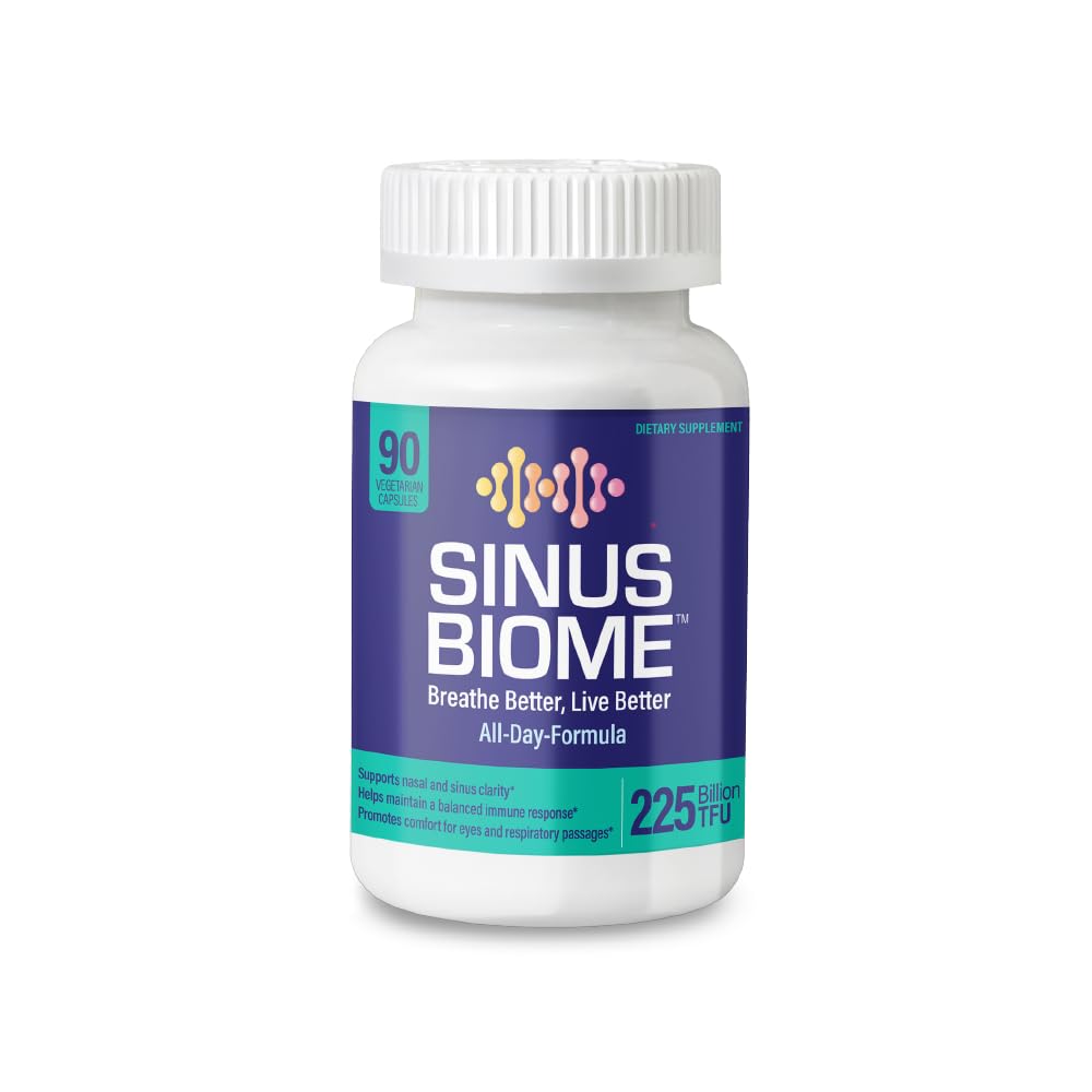 NANOWELL Sinus Biome All-Day Formula Dietary Supplement, 90 Vegetarian Capsules, 225 Billion TFU for Nasal, Sinus, Respiratory Support NANOWELLBuy Supplements Australia