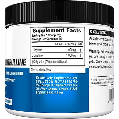Evlution Nutrition L-Arginine + L-Citrulline - Endurance + Workout Performance EvlutionBuy Supplements Australia