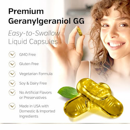 Premium Geranylgeraniol Supplement – GG-Gold 150mg with DeltaGold Vitamin E Tocotrienols SunergeticBuy Supplements Australia