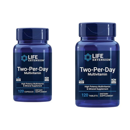 Life Extension Two-Per-Day Multivitamin 120 Capsules & 120 Tablets - Vitamins B, C, D, Zinc & Over 25 Vitamins, Minerals & Extracts Life ExtensionBuy Supplements Australia