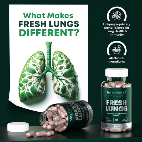 VitalWise Fresh Lungs Lung Detox and Cleanse Supplement with Mullein Leaf Extract VitalWiseBuy Supplements Australia