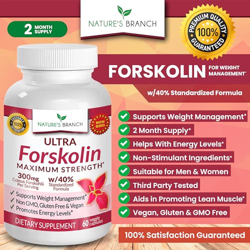 Premium 100% Ultra Pure Forskolin for Weight Loss Max Strength w/ 40% Standardized Nature's BranchBuy Supplements Australia