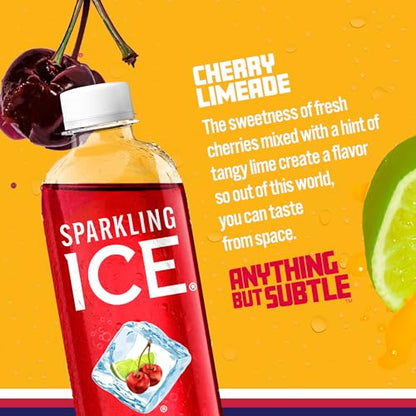 Sparkling Ice, Cherry Limeade Sparkling Water, Zero Sugar Flavored Water, with Vitamins Sparkling ICEBuy Supplements Australia