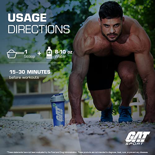 GAT SPORT PMP (Peak Muscle Performance), Pre-Workout, 30 Servings (Blue Raspberry GAT SPORTBuy Supplements Australia