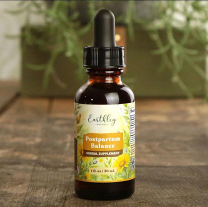 Earthley Wellness Postpartum Balance, Supports and Balances Female Hormones, Supports Postpartum Recovery, Smooths Out Mood Swings, Essential Herbs Like Dandelion Root, Catnip, & Alfalfa (2oz) Earthley WellnessBuy Supplements Australia