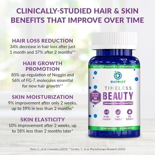 BioTrust Timeless Beauty Ceramide Booster – Hair & Skin Restoring Phytoceramides BioTrustBuy Supplements Australia