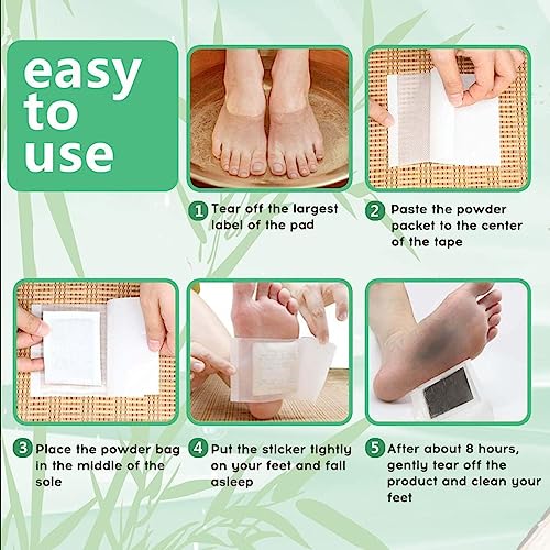 Foot Pads maguja 100Pcs Deep Cleansing Foot Pads for Stress Relief | Better Sleep | Foot Care magujaBuy Supplements Australia