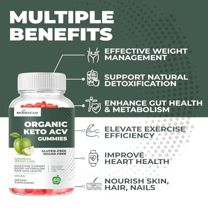 Keto ACV Gummy for Advanced Weight Loss - Gluten Sugar Free Rapid Belly Fat Burner MuseBeamBuy Supplements Australia