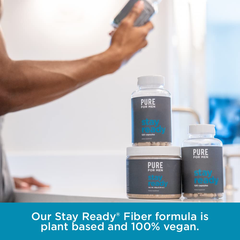 Pure for Men Original Vegan Cleanliness Stay Ready Fiber Supplement Pure for MenBuy Supplements Australia