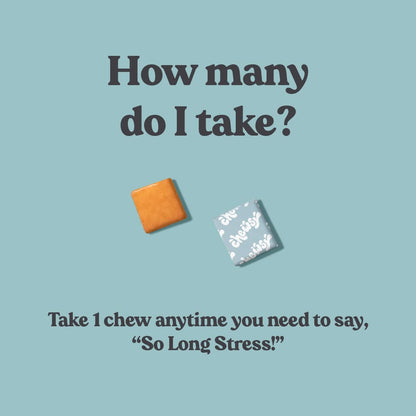 Chewsy So Long Stress, Calm Fruity Chews, Stay Calm & Focused. w/L-theanine, Amino Acid, GABA, Glycine, Tyrosine, Taurine & Magnesium. Non-GMO and Gluten-Free. Tropical Fruity Chews, 30-Day Supply CHEWSYBuy Supplements Australia