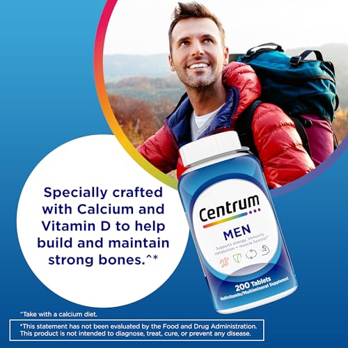 Centrum Multivitamin for Men, Multivitamin/Multimineral Supplement with Vitamin D3, B Vitamins and Antioxidants CentrumBuy Supplements Australia