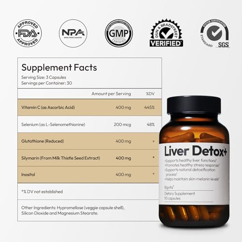 BigVita Liver Detox Vegan Gluten Free Liver Health Supplement Cleanse Detox & Repair BigVitaBuy Supplements Australia