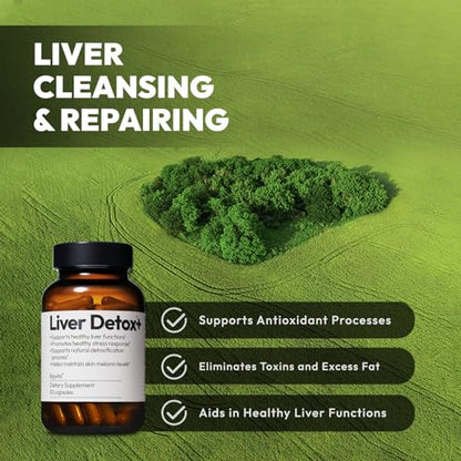 BigVita Liver Detox Vegan Gluten Free Liver Health Supplement Cleanse Detox & Repair BigVitaBuy Supplements Australia